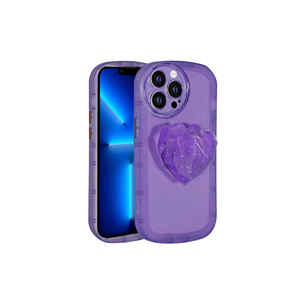 Netzy Purple for iPhone 12 Pro Liquid Silicone <b>Case</b> Soft Silicon with Camera Protection and for Pop Socket Model <b>SE</b> Compatible - Product Image 1