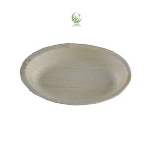 Ensemble de vaisselle jetable biodégradable écologique en feuille de palmier assiette jetable pour le mariage et le service des aliments - Product Image 1