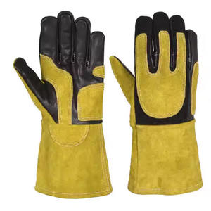 Vache fendue main gants de protection en cuir soudage sécurité Construction soudage fonction Anti-coupure pour gants en cuir - Product Image 4