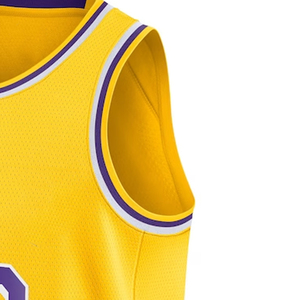 2024 nouvelle saison maillot de basket-ball pour hommes personnalisé jaune haute qualité cousu respirant et imprimé dernière Offre Spéciale - Product Image 3
