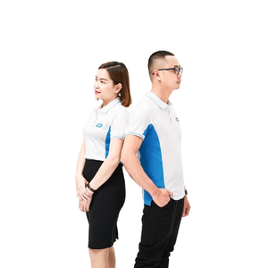 Women's <b>White</b> Blue Casual Breathable Anti-Wrinkle Eco-Friendly Woven Polyester Shirt Digital Printing Embroidery PT Cold Elastic - Product Image 4