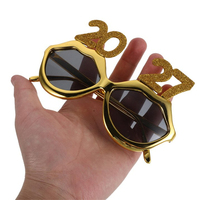 Lunettes de fête en forme de lèvres en PC 2027 – Nouvel An, décorations, accessoires de photomaton, célébration amusante