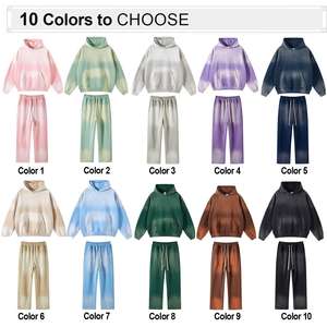 Sudadera con Capucha Extra Grande para Hombre, de Alta Calidad, 360g, Estilo Vintage, Desgastado, Corte Holgado, 100% Algodón, Venta al Por Mayor - Product Image 2