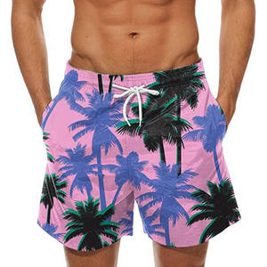 Summer Elastic Waist Custom Drawstring Swim Shorts Running Nylon Shorts 100% Polyester Swim Trunks Mesh Beach Shorts for Men - Product Image 6