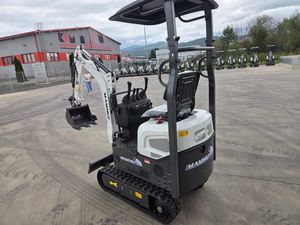 Livraison Gratuite VRE 12 Mini-Excavatrice 1.2T Moteur Diesel 7 kW Chenilles en Caoutchouc à Largeur Réduite 880 mm Hydraulique Auxiliaire - Product Image 2