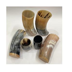 Viking corne verre naturel fait à la main articles à boire corne tasse produit de haute qualité et haute commercialisation grossiste et fabrication - Product Image 6