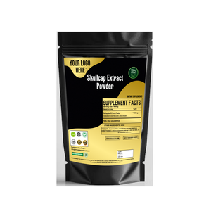 Venta a granel directa del proveedor indio de polvo de extracto de raíz de calavera natural 80%, extracto de baicalina a base de hierbas en polvo - Product Image 3