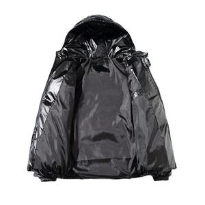 Chaqueta acolchada de invierno para hombre, de lona gruesa con capucha, impermeable, transpirable, informal, de gran tamaño - Product Image 3