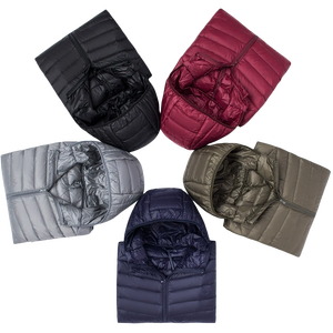 Chaqueta acolchada informal de alta calidad para hombre de fabricante OEM, chaqueta de manga larga con cuello levantado, ropa de calle de invierno, chaqueta teñida lisa - Product Image 3