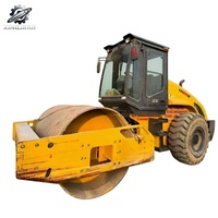 Compacteur vibrant à tambour unique Shantui SR14MA d'occasion, poids de travail 14 tonnes, compacteur de construction de moyenne taille d'origine Chine