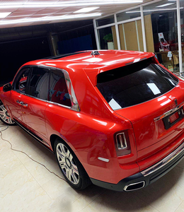 Rollo <span class=keywords><strong>de</strong></span> Vinilo Autoadhesivo Removible Autoregenerable, Acabado Satinado Metálico Brillante, Rojo <span class=keywords><strong>Fuego</strong></span>, para Envolver Autos, <span class=keywords><strong>Película</strong></span> Protectora <span class=keywords><strong>de</strong></span> Pintura Automotriz - Product Image 5