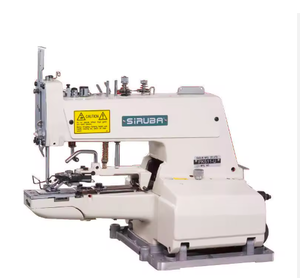 Máquina de Coser Industrial Siru bas PK511-U NUEVA ORIGINAL de Puntada de Cadena Simple para Botones con Mesa y Motor - Product Image 1