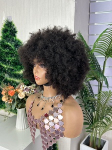 100% Raw Human Hair High Density Kinky curly hair <b>wig</b> - Product Image 2