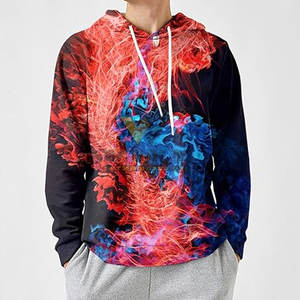 Sweats à capuche tendance 100% coton avec impression 3D col à capuche quantité minimale de commande bas pour la saison hivernale - Product Image 3
