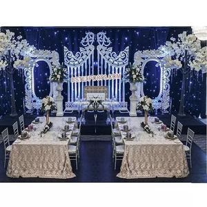 แผงฉากหลังงานแต่งงานแบบ FRP สำหรับงานเลี้ยงฉลองมงคลสมรสแบบแคนาดา ฉากหลังเวทีงานแต่งงานแบบตะวันตก แผงฉากหลังแฟนซีสำหรับเวทีในสหรัฐอเมริกา - Product Image 1