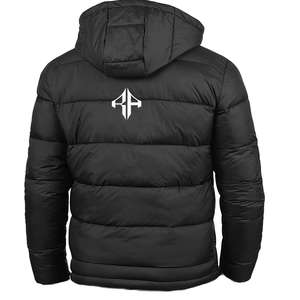 Chaqueta de invierno con logotipo personalizado de ATLANTIC, chaqueta acolchada con cremallera estampada transpirable de poliéster 100% - Product Image 4