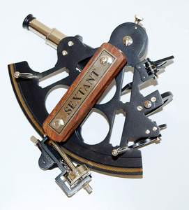 Antiguo sextante astrolabio raro marítimo funcional latón diseño pistón náutico coleccionable artesanías de madera marina para navegación - Product Image 4