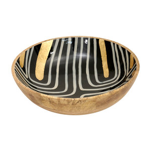 Bol à pâte en bois enduit vert rustique Design vintage classique pour mélanger la pâte à pain parfait pour une utilisation dans la cuisine à domicile - Product Image 2