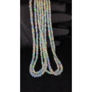 Flashy Ethiopian <b>Opal</b> Beads 3.5-6 mm Smooth Rondelle Loose Nature Crystal 16 Inch Strand for <b>Bracelet</b> Making - Product Image 2