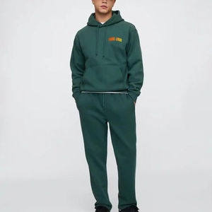 Conjunto Deportivo Casual de Dos Piezas para Hombre, 2025, 100% Poliéster Transpirable, Forro Polar Sólido para Invierno, Unisex, con Dobladillo Dividido - Product Image 4