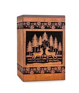 Urnes en bois de style américain moderne faites à la main de super qualité urnes de crémation pour hommes et femmes adultes urnes décoratives - Product Image 2