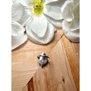 Zuni Handmade <b>Boho</b> Style Multi-Gemstone & Sterling <b>Silver</b> <b>Ring</b> Opal Bezel Set Size 8-for Everyday Promise or Wedding Wear - Product Image 4