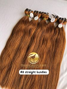 100% Premium de Alta Calidad 22' # Extensiones de Cabello Humano Virgen Indio Liso de 10 Colores, Cabello de Visón Camboyano de un Solo Donante - Product Image 5