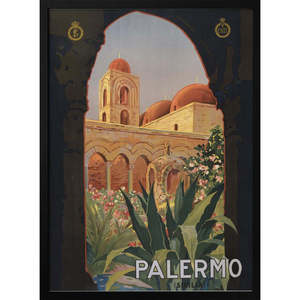 Cuadro Decorativo de Papel con Diseño de Palermo (Sicilia) que Resalta la Belleza de Sicilia - Product Image 2