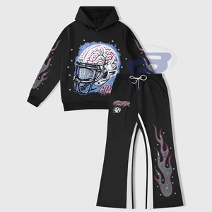Conjuntos de ropa deportiva para hombre, unisex, informales, de invierno, con estampado gráfico personalizado, conjunto de pantalón y sudadera con capucha, ropa deportiva urbana, sudadera con capucha estampada - Product Image 1