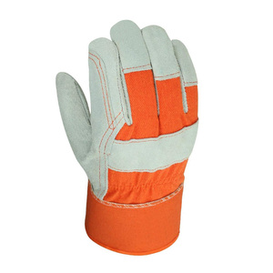 Guantes de trabajo pesado de jardinería de seguridad de cuero Premium Guantes de cuero pesado más populares Split de cuero de vaca - Product Image 2