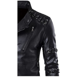เสื้อแจ็กเก็ตมอเตอร์ไซค์สำหรับผู้ชาย, สินค้ามาใหม่เสื้อแจ็กเก็ตขี่มอเตอร์ไซค์สไตล์ไฮสตรีทหนังวัวคุณภาพสูงไซส์พิเศษสินค้ามาใหม่2022 - Product Image 5