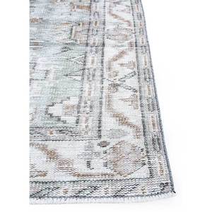 Tapis en laine noués à la main gris et noir vintage Pae-1264 – Nouveau tapis de salon rectangulaire à motifs abstraits pour couloir et maison - Product Image 4