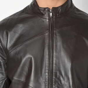 Nueva moda de los hombres más vendidos chaqueta de cuero Pakistán fabricación chaquetas de cuero al por mayor precio chaqueta de cuero de los hombres - Product Image 6