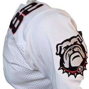 เสื้อเจอร์ซีย์แฟนฟุตบอลอเมริกันเสื้อยืดพิมพ์ลายพิมพ์ซับลิเมชันสำหรับผู้ปกครองภาพถ่ายจริงโรงงานผลิตจริง - Product Image 1