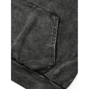 Nueva última moda personalizada de peso pesado lavado con ácido desgastado sin cuerda para Hombre Sudaderas con capucha de gran tamaño Vintage para hombre - Product Image 6