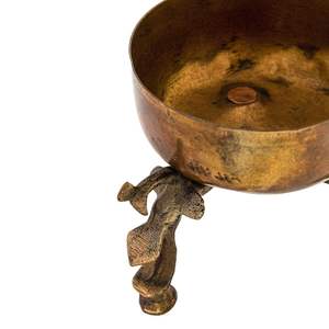 Bol porte-bougie vintage en laiton fait main avec support, bol décoratif en laiton pour la maison, salle de puja et centre de table - Product Image 2