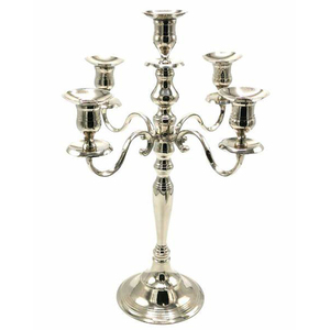 Candelabro de aluminio de 5 brazos de Color personalizado brillante hecho a mano boda y decoración de Iglesia soporte de vela calidad impresionante diseño atractivo - Product Image 1
