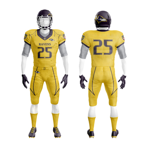 Uniforme de fútbol americano profesional Diseños personalizados Conjunto de ropa de equipo Tela transpirable Doble puntada Fábrica OEM - Product Image 4