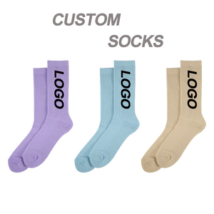 Oem Custom Logo <b>Socks</b> High Quality Custom Colorful 100%Cotton Crew <b>Socks</b> - Product Image 1