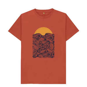 Camiseta personalizada de algodón con estampado gráfico de peso pesado 240 Gsm para hombre, camisetas de punto de poliéster/algodón con estampado DTG a la moda - Product Image 1