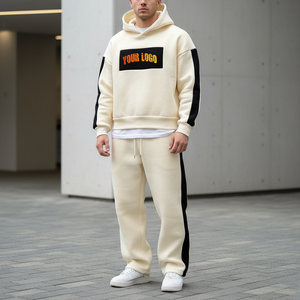 Conjunto Deportivo Informal de Invierno de Alta Calidad 100% Algodón para Hombre, con Logotipo Personalizado, Sudadera con Capucha y Pantalones de Chándal de 2 Piezas - Product Image 6