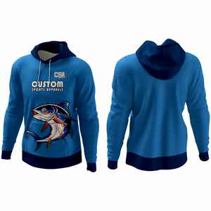 Chemises de pêche à manches longues sur mesure, respirantes, de conception vintage, impression par sublimation, sweats à capuche de pêche, vente en gros directe d'usine - Product Image 1