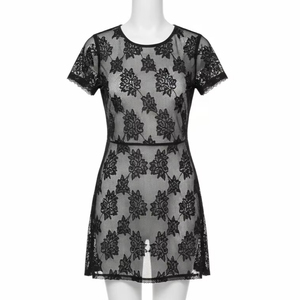 Tissu en dentelle à mailles brodées écologique, matière douce et légère, motif floral en dentelle pour robes, robes de soirée, lingerie, couture - Product Image 1