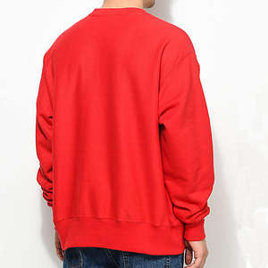 Sudadera de algodón pesado con estampado en relieve de rizo francés, sudadera Unisex con logotipo personalizado, suéter de cuello redondo, sudadera de gran tamaño con relieve 3D para hombre - Product Image 4