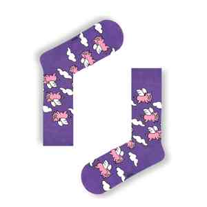 7-Piece Fun Stylish Mismatched <b>Sock</b> Set Breathable Disposable Warm Cute Embroidery Dot <b>Rainbow</b> Pattern One for Winter Daily Use - Product Image 3
