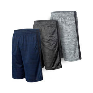 2025 Men's New Design Casual Athletic Shorts Quick Dry <b>Elastic</b> <b>Waistband</b> Pockets Anti-Wrinkle Workout Activewear Solid Pattern - Product Image 1