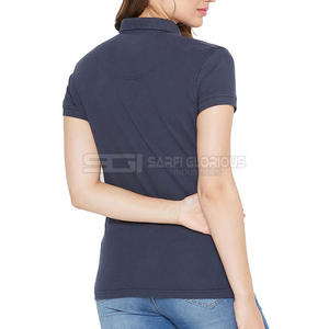 Camiseta Polo de Mujer para Fabricación de Ropa, Manga Corta, Verano, Superventas, Informal, Color Sólido - Product Image 3