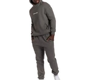 ชุดวอร์มลำลองผู้ชาย ผ้าคอตตอนผสมโพลีเอสเตอร์เนื้อหนา สีและโลโก้ปรับแต่งได้ กันลม ระบายอากาศได้ดี มีทุกขนาด - Product Image 4