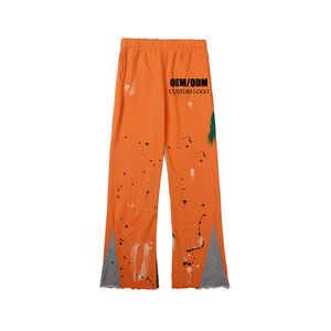 กางเกงผู้ชายทรงตรงเข้ารูปสำหรับ2026กีฬาฟิตเนสและดีไซน์ลายทางโค้งมีสไตล์ - Product Image 1