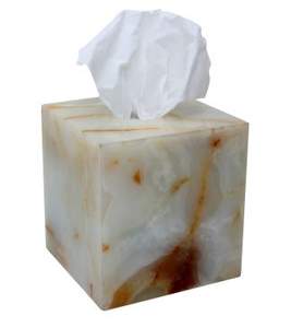 Support de boîte à mouchoirs en marbre noir et or, boîte à mouchoirs en marbre beige pour salle de bain, boîte à mouchoirs antique en marbre de pierre - Product Image 4